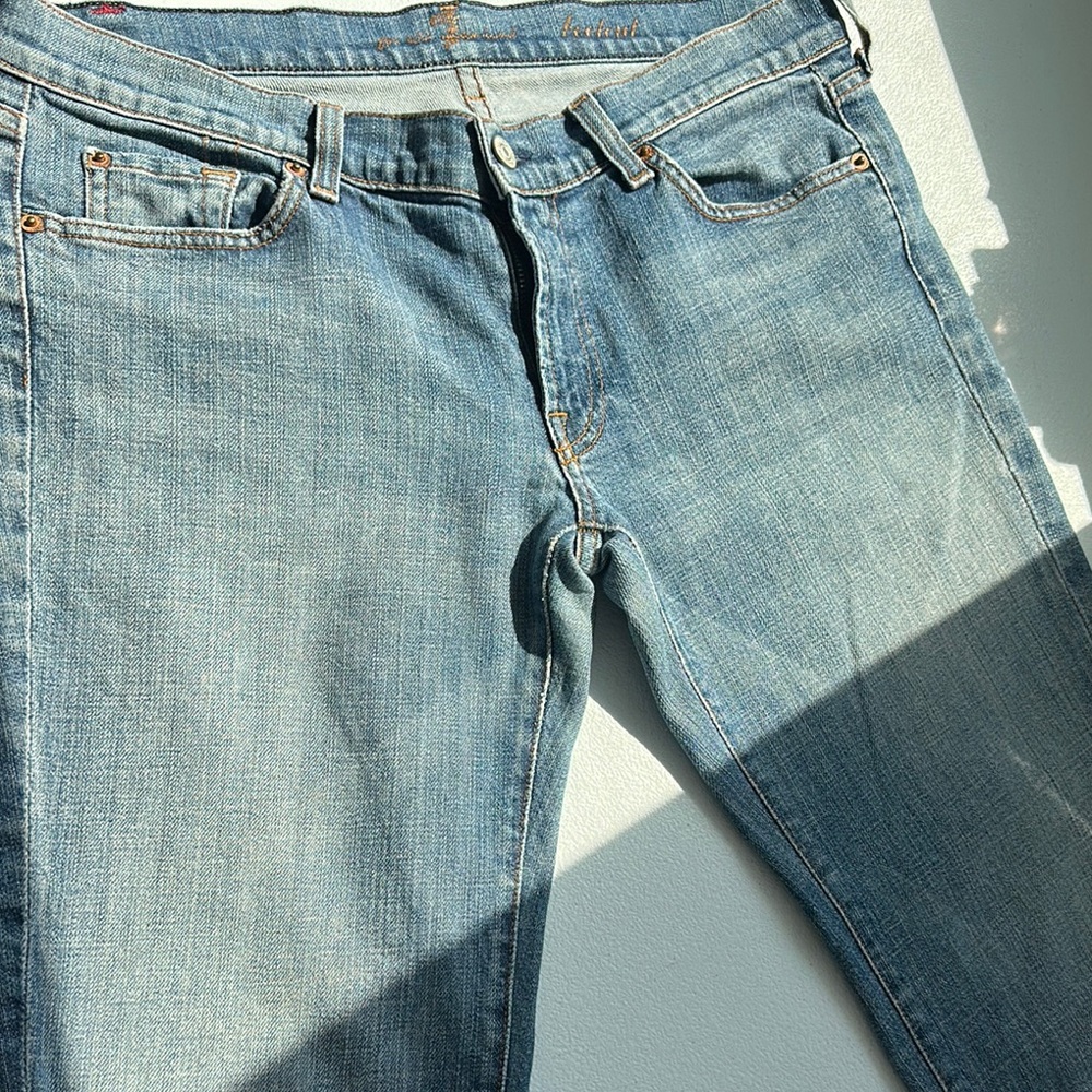 7 For All Mankind Light Blue Flare Jeans